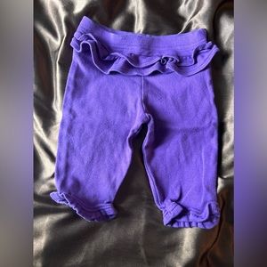 3:6 months girls pants purple